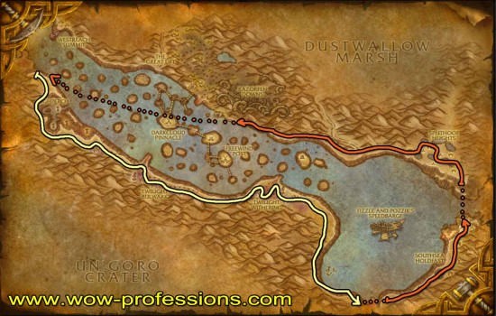 Thousand Needles Herbalism map